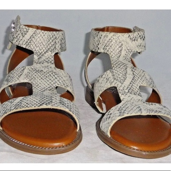 NEW Franco Sarto Women Genevia Gladiator Snakeskin Print Strappy Sandals 7.5M - Picture 4 of 10